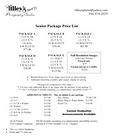 Senior Package Prices